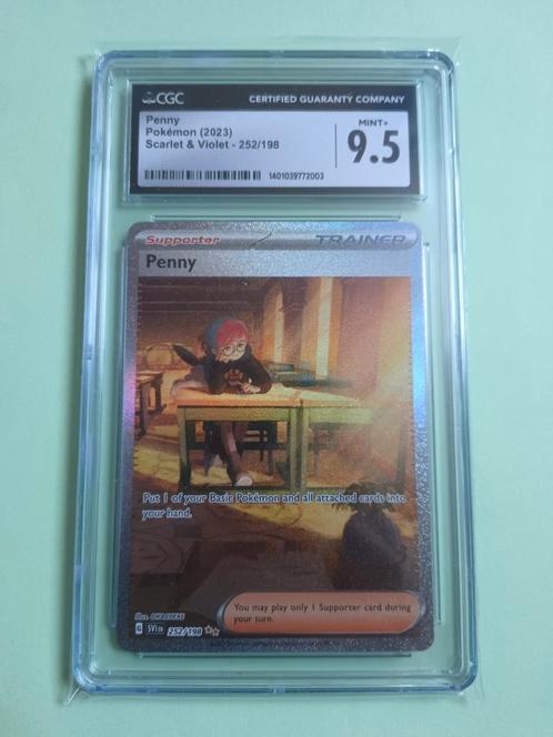 252 Penny - Scarlet & Violet - Pokémon, Hobby en Vrije tijd, Verzamelkaartspellen | Pokémon, Nieuw, Losse kaart, Foil, Verzenden