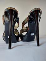 856B* Casadei - sexy sandalen met bloemmotief en hoge hakken, Kleding | Dames, Nieuw, Casadei, Pumps, Verzenden