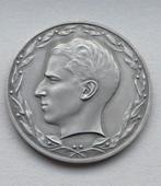 medaille ZILVER 925 bezoek Koning Boudewijn Congo 1955, Ophalen of Verzenden, Zilver