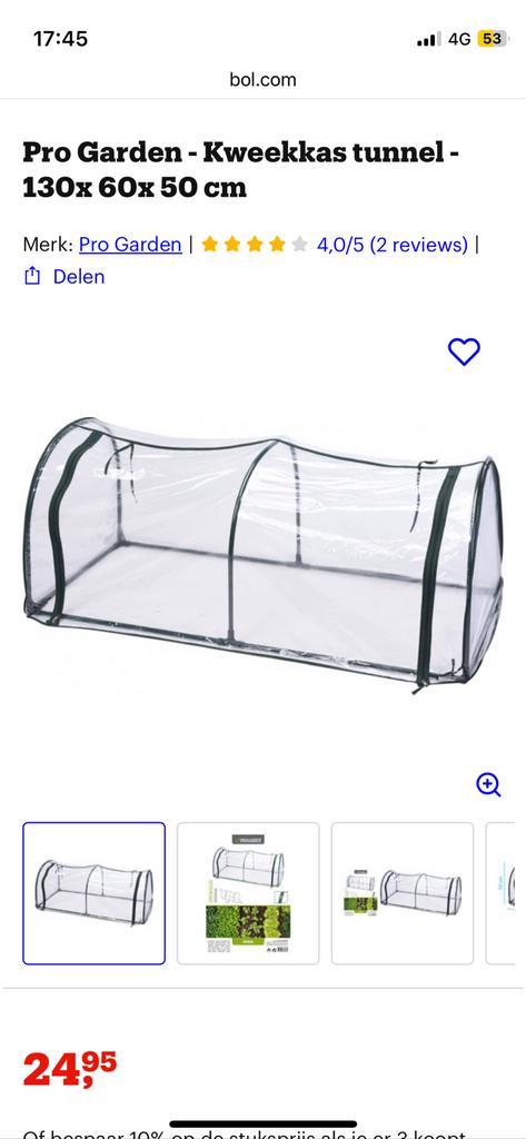 Mini serre - kweektunnel - kas, Tuin en Terras, Kassen, Zo goed als nieuw, Ophalen