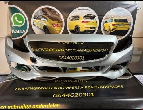 Bumper MERCEDES C Klasse W205 Voorbumper 6x PDC origineel, Auto-onderdelen, Carrosserie, Bumper, Mercedes-Benz, Voor, Gebruikt