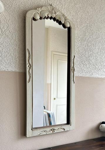 Mooie witte spiegel hout 100x43