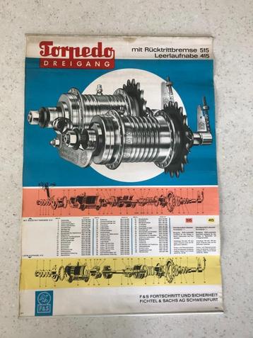 affiche fiets Torpedo beschikbaar voor biedingen