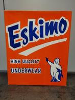 oudoranje kartonnen doos met eskimo-reclame, Verzamelen, Ophalen of Verzenden, Gebruikt, Verpakking