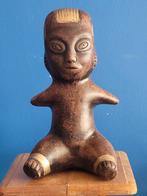 Vintage ~ Maya aardewerk ~ Azteekse God standbeeld/figuur ~, Ophalen of Verzenden