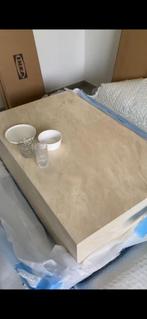 Salontafel beige marmerlook BIEDEN, Huis en Inrichting, Ophalen, 100 tot 150 cm, Nieuw, 50 tot 100 cm