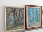 2 schilderijen /Jozef Quisthoudt, Antiek en Kunst, Kunst | Schilderijen | Klassiek, Ophalen