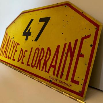 Rallyplaat van de Lorraine Rally uit 1966