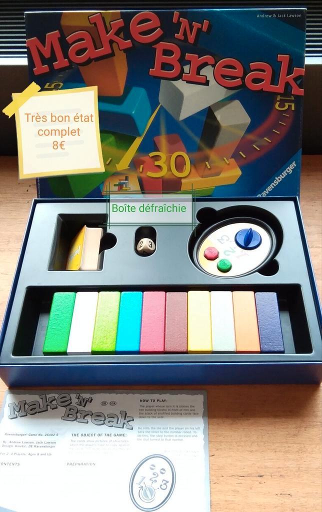 Ravensburger Make'N'Break, Hobby en Vrije tijd, Gezelschapsspellen | Overige, Zo goed als nieuw, Ophalen of Verzenden
