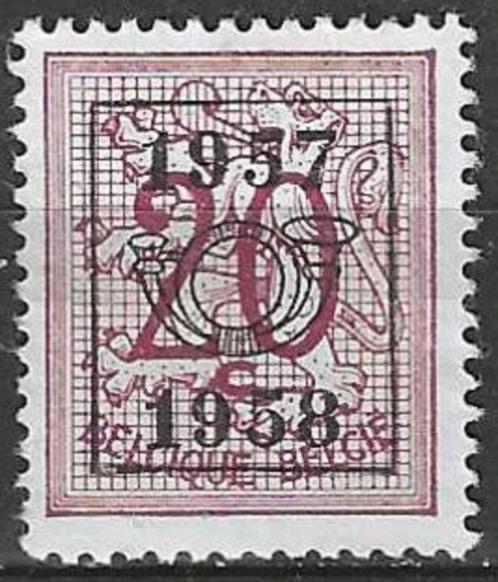 Belgie 1957/1958 - OBP 668pre - Opdruk E - 20 c. (ZG), Postzegels en Munten, Postzegels | Europa | België, Postfris, Zonder gom