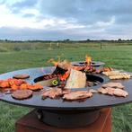 Cortenstaal barbecue,, Tuin en Terras, Ophalen, Zo goed als nieuw