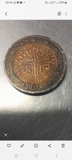 liberté egalite fraternité 2 euro 2001 + 1999, Ophalen, 2 euro
