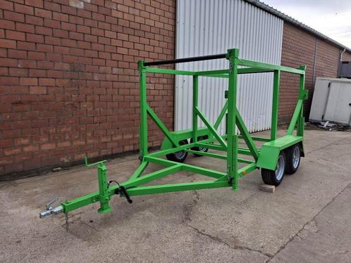 Bobijnwagen (haspelwagen) voor 2 bobijnen, Auto diversen, Aanhangers en Bagagewagens, Zo goed als nieuw, Ophalen