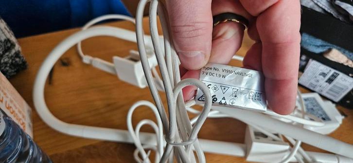 Ikea lampjes Navlinge wit, Huis en Inrichting, Lampen | Wandlampen, Zo goed als nieuw, Kunststof, Ophalen