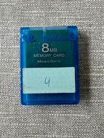 Ps2 memory Card 8mb - Blauw, Ophalen of Verzenden, Zo goed als nieuw