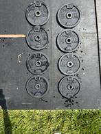 8 schijven van 5kg- 28mm, Sport en Fitness, Ophalen, Gebruikt