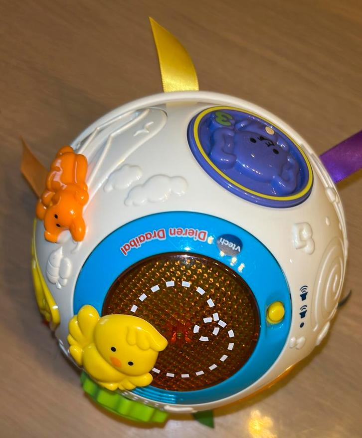 🐥 🐘 🦘 🐒 🦓 🦁 Dieren draaibal, Kinderen en Baby's, Speelgoed | Vtech, Zo goed als nieuw, 6 maanden tot 2 jaar, Ophalen of Verzenden