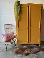 Vintage antiek meidenkast,kledingkast restyled, Huis en Inrichting, 100 tot 150 cm, Met hangruimte, Zo goed als nieuw, 150 tot 200 cm