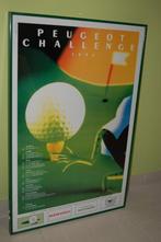 Affiche Golf - Challenge Peugeot, Collections, Sport, Enlèvement, Avec cadre, Utilisé