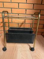 Vintage Magazinehouder met wieltjes, Ophalen, Gebruikt