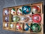 Oude glazen kerstballen, Diversen, Kerst, Ophalen of Verzenden, Gebruikt