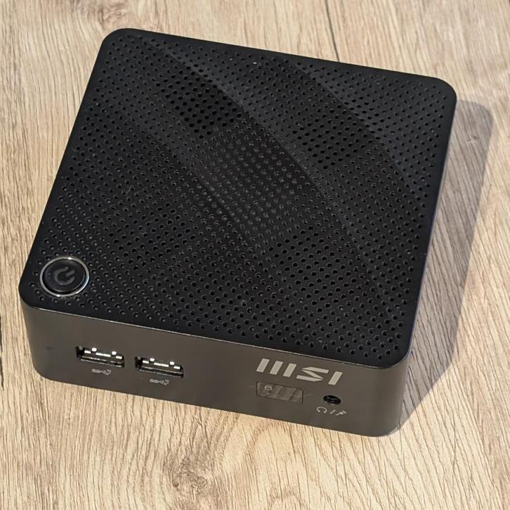 MSI Mini-pc, Computers en Software, Desktop Pc's, Zo goed als nieuw, Minder dan 2 Ghz, SSD, 4 GB, Ophalen