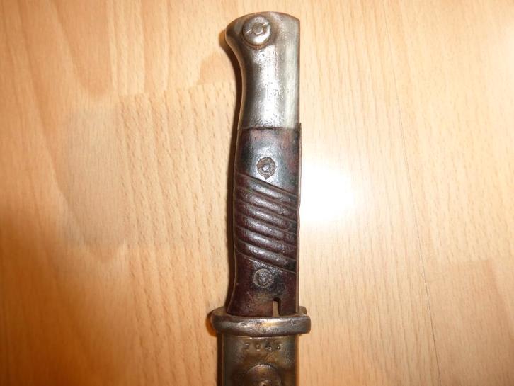 Baionnette Mauser 84/98 3e type 44 asw Rivetée, Collections, Objets militaires | Seconde Guerre mondiale, Armée de terre, Envoi
