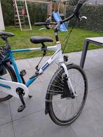 Zadel op stang + spaakbescherming (herenfiets), Fietsen en Brommers, Fietsaccessoires | Fietsstoeltjes, 22 t/m 36 kg, Voorzitje