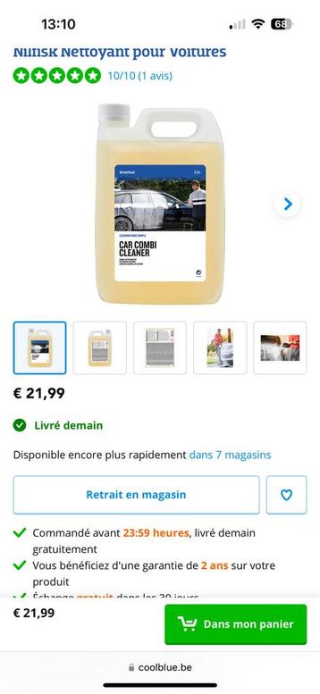 Savon pour voiture nilfisk beschikbaar voor biedingen