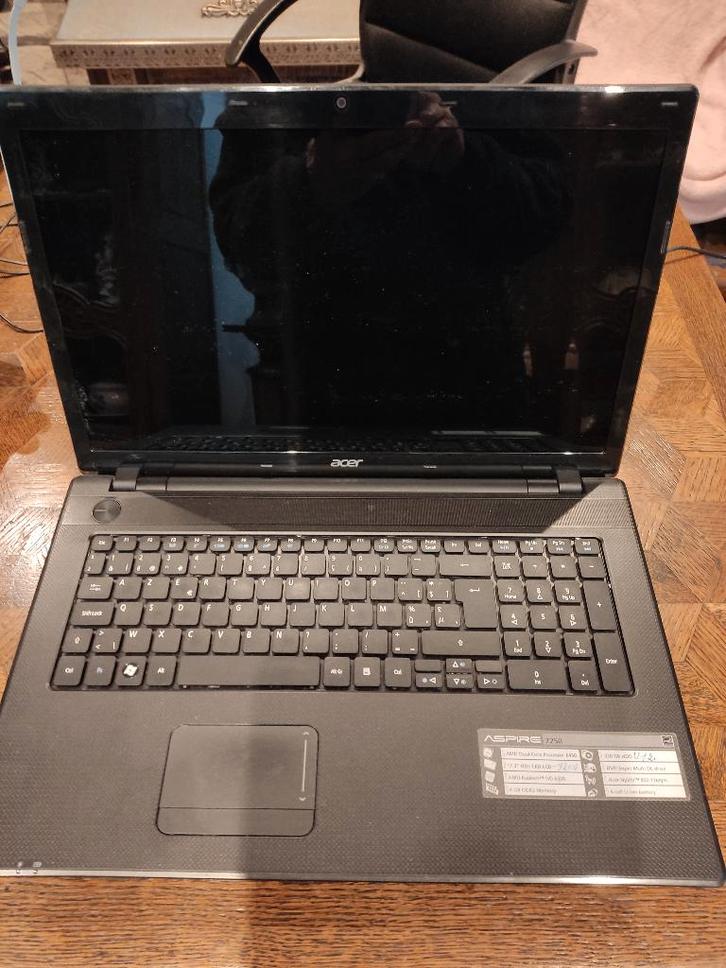 1 ordinateur portable ACER, Informatique & Logiciels, Ordinateurs portables Windows, Ne fonctionne pas, 17 pouces ou plus, HDD
