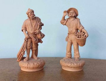 Paar terracotta figuren gesigneerd Paolo Grasso beschikbaar voor biedingen
