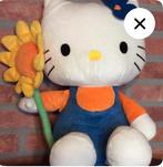 Hello Kitty knuffel met bloem., Ophalen of Verzenden, Zo goed als nieuw