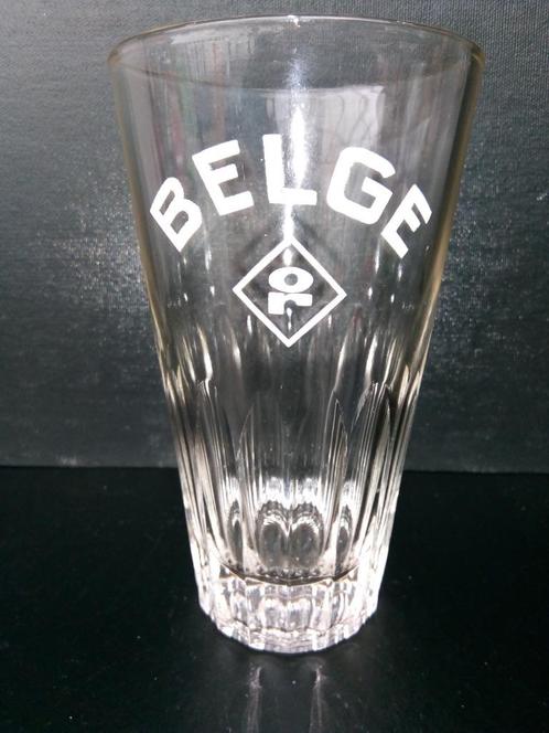 Ancien verre BELGE (type verre à gueuze) de la Brie des ouvr, Collections, Marques de bière, Comme neuf, Verre ou Verres, Autres marques