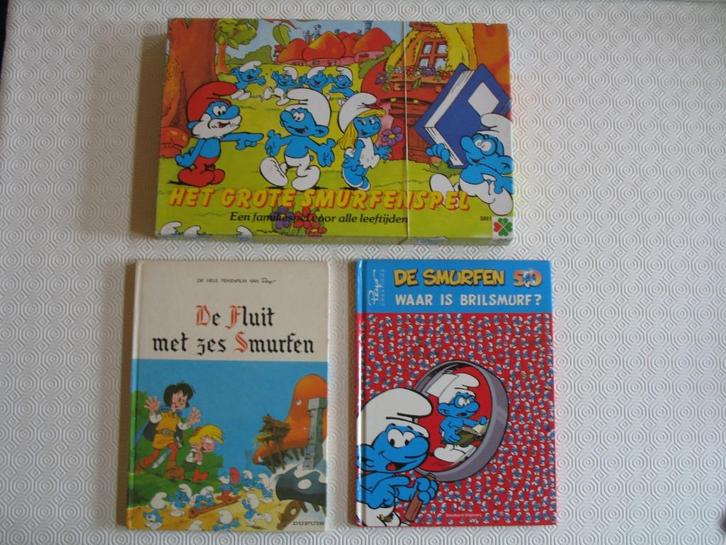 Het grote smurfenspel + varia    15, Hobby en Vrije tijd, Gezelschapsspellen | Bordspellen, Ophalen of Verzenden