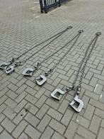 2 sprong ketting met horizontale platenklem 2,50 m lang, Ophalen, Gebruikt