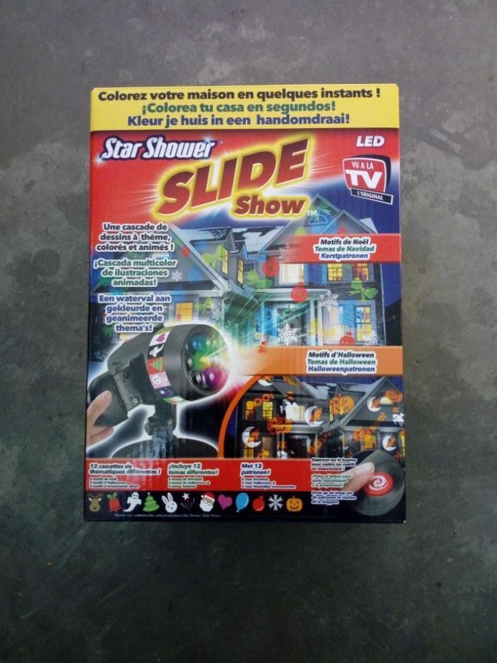 kerstmis Kerstprojectie Licht Star Shower Slide Show Hallowe, Diversen, Kerst, Zo goed als nieuw, Ophalen of Verzenden