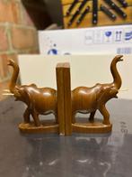 Houten boekensteunen ‘olifant’., Boeken, Ophalen of Verzenden