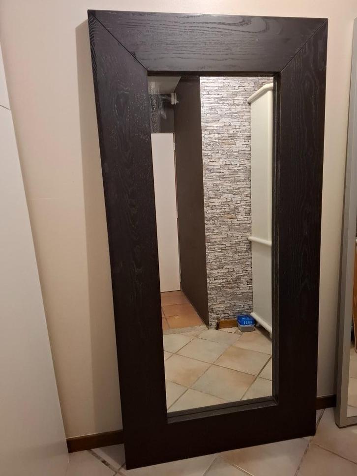 spiegel, Huis en Inrichting, Woonaccessoires | Spiegels, Gebruikt, 75 tot 100 cm, 150 tot 200 cm, Rechthoekig, Ophalen