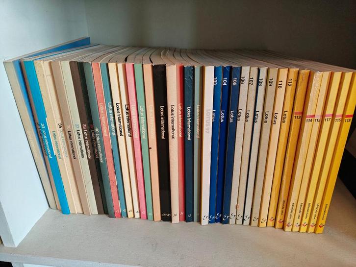 Lotus international – quarterly architectural Magazine, Boeken, Kunst en Cultuur | Architectuur, Zo goed als nieuw, Architecten