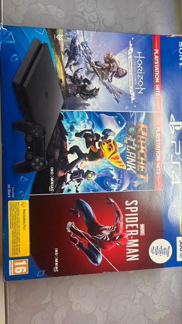 PlayStation 4 Slim + Horizon Zero Dawn Complete Edition + Ra, Enlèvement ou Envoi, Comme neuf, Slim