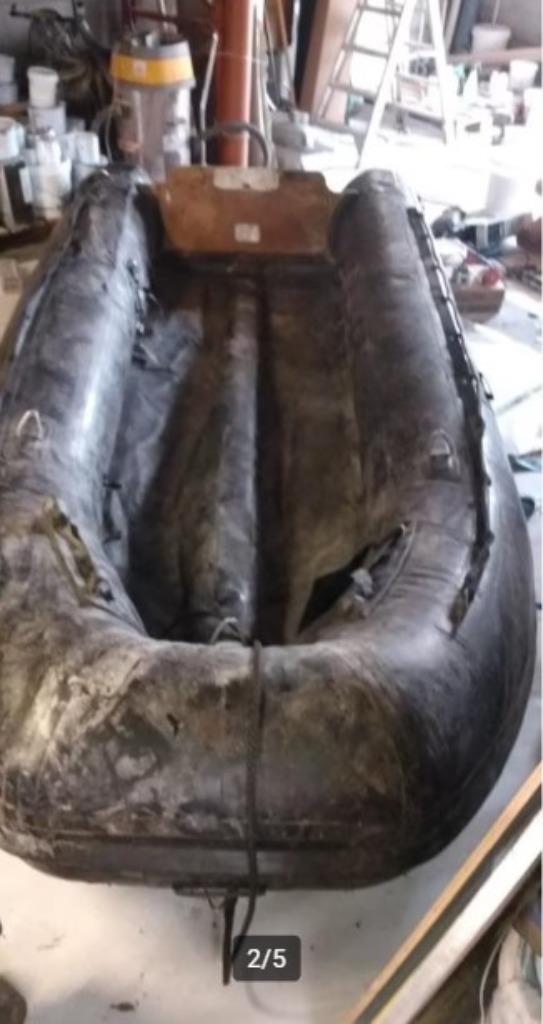 opblaasbare rubberboot in Zodiac-stijl, Watersport en Boten, Rubberboten, Gebruikt, Zodiac, Overige materialen, Minder dan 70 pk