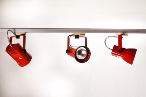 Vintage Design Spots Verlichting op stroomrail, Huis en Inrichting, Lampen | Spots, Zo goed als nieuw, Plafondspot of Wandspot