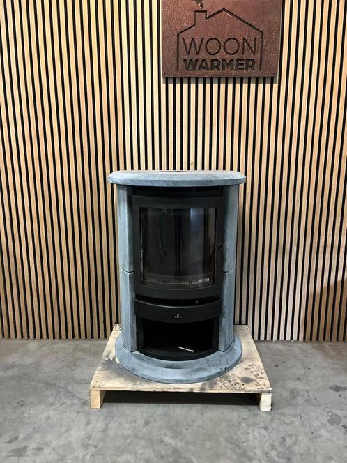 25112 Zware speksteenkachel Barbas 🔥eco 8kw, Huis en Inrichting, Kachels, Gebruikt, Vrijstaand, Houtkachel, Hout, Ophalen