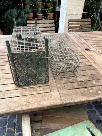 2 degelijke vangkooien voor ratten beschikbaar voor biedingen