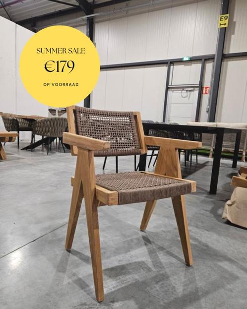 PROMO‼️ Prachtige tuinstoel in teakhout, Tuin en Terras, Tuinstoelen, Nieuw, Teakhout, Ophalen