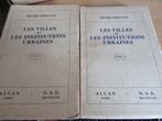 B Les villes et les institutions urbaines tomes 1 et 2, Gelezen, Ophalen of Verzenden