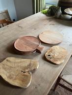 Lot d'assiettes/sous-verres en bois, Maison & Meubles, Comme neuf, Enlèvement ou Envoi