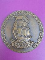 1952 medaille 125 jaar Bank van Antwerpen Arthur Dupon brons, Postzegels en Munten, Penningen en Medailles, Verzenden, Brons