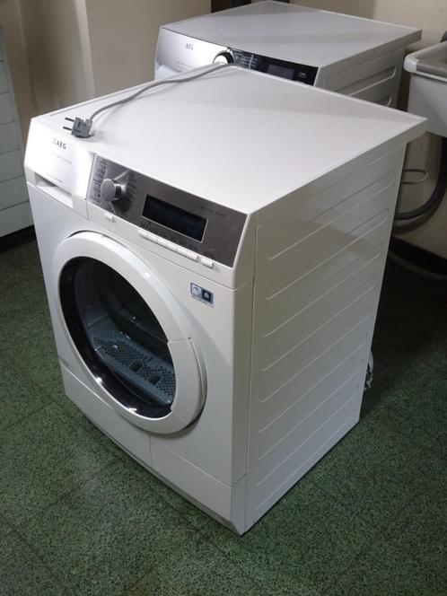Droogkast AEG 86595DIH, Elektronische apparatuur, Droogkasten, Zo goed als nieuw, Condens, Voorlader, 8 tot 10 kg, 85 tot 90 cm