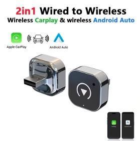draadloze android auto/apple carplay adapter NIEUW, Auto diversen, Autoradio's, Nieuw, Ophalen of Verzenden